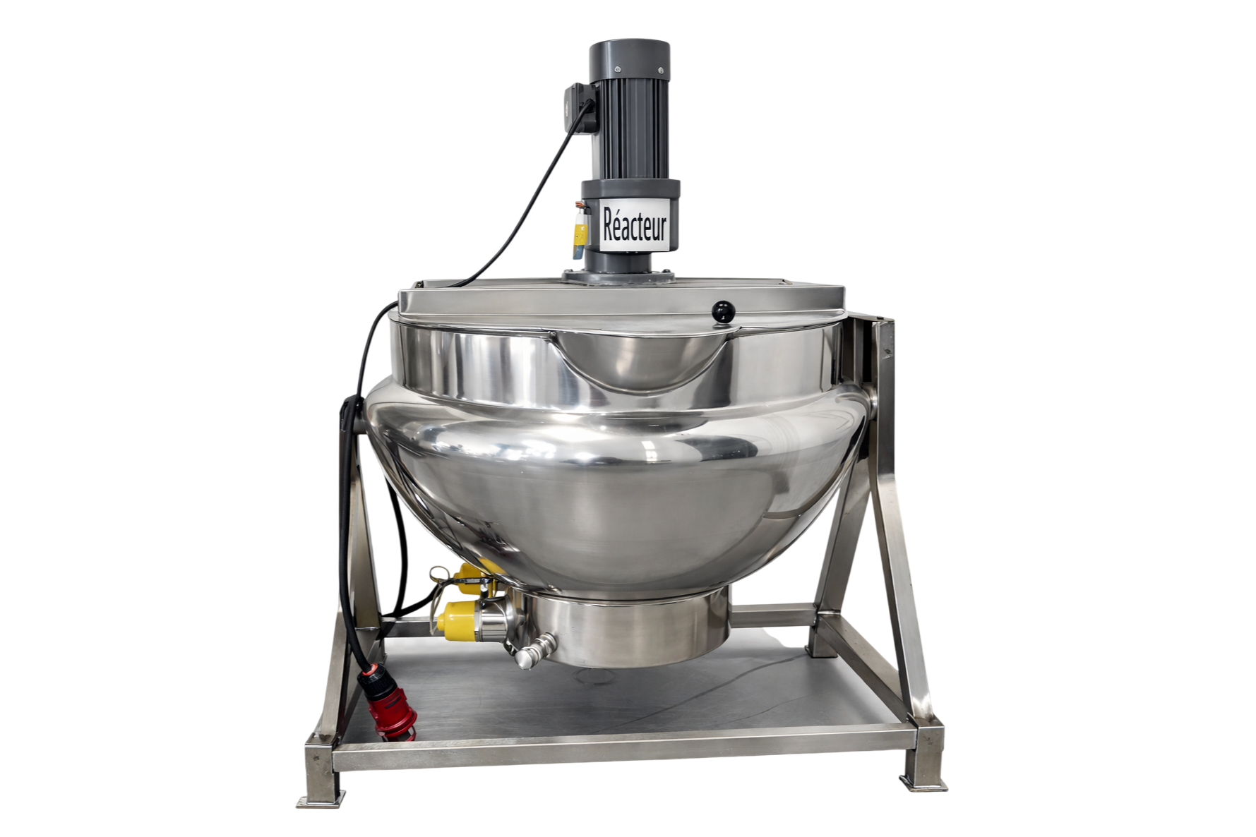 Double-jacket agitated reactor